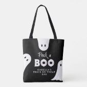 Persoonlijke Peek A Boo Ghosts-Trick or treat Draagtas (Achterkant)