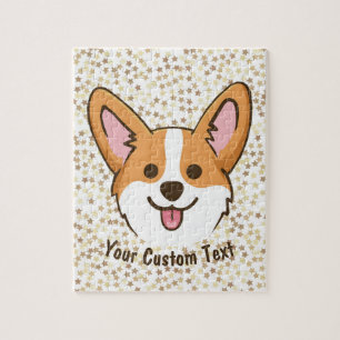Persoonlijke Pembroke Welsh Corgi Puppy Dog Stars Legpuzzel