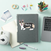 Persoonlijke Pembroke Welsh Corgi Sticker (iPad Cover)
