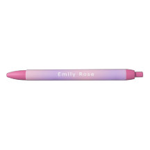 Persoonlijke pen met naam | Roze Paarse Gradiënt