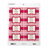 Persoonlijke permint-kerstlabels etiket (Full Sheet)