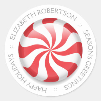 Persoonlijke permint ronde sticker