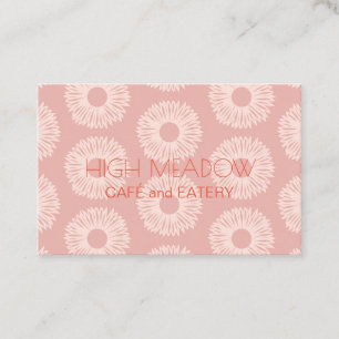 Persoonlijke "Perzikbloemen" (UK/Euro) Visitekaartje