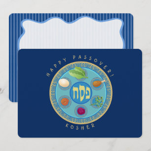Persoonlijke Pesach Sederbord Kosher Notitiekaartje