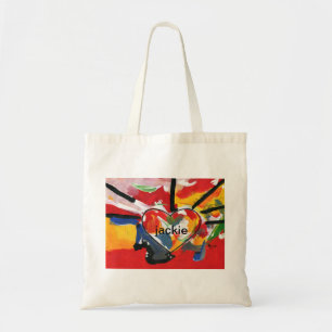 Persoonlijke Peter Max Art Style canvas tas