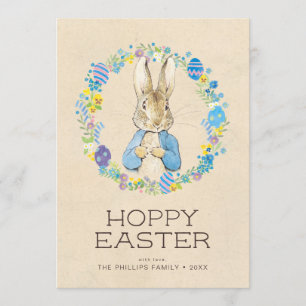 Persoonlijke Peter Rabbit   Hoppy Easter Kaart