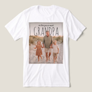 Persoonlijke PhotoPop We houden zo veel van je opa Tri-Blend Shirt