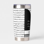 Persoonlijke piano geïsoleerde drinkbeker (Voorkant)