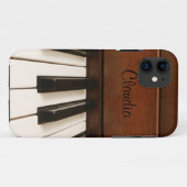 Persoonlijke Piano Music iPhone Case (Achterkant (horizontaal))