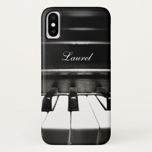 Persoonlijke Piano Music iPhone Case (Achterkant)