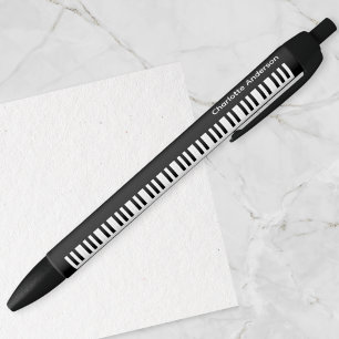 Persoonlijke Pianotoetsen Toetsenbord Muziek Muzik Zwarte Inkt Pen
