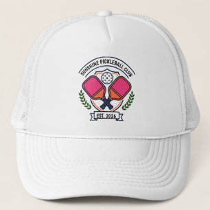 Persoonlijke Pickleball Club Team Retro Truckerhoe Trucker Pet