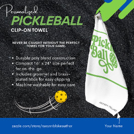 Persoonlijke Pickleball Klemhanddoek Golfhanddoek