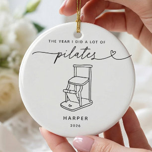 Persoonlijke Pilates Stoel Kerst Ornament
