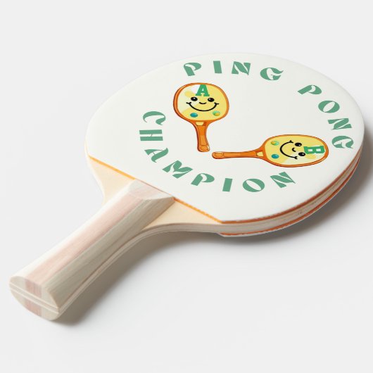 Persoonlijke ping Pong Champion Paddle Tafeltennisbatje (Voorkant Gekanteld)