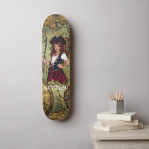 Persoonlijke PIRATE GIRL Skateboard