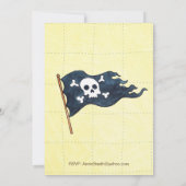 Persoonlijke Piratenfeest Uitnodiging (Achterkant)