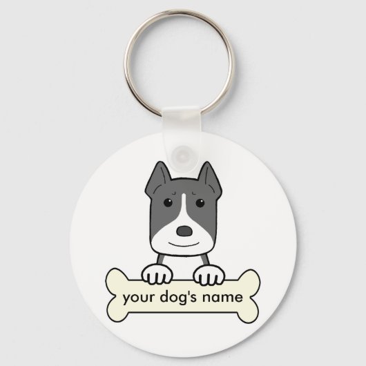 Persoonlijke Pitbull Sleutelhanger (Voorkant)