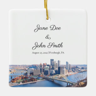 Persoonlijke Pittsburgh-keramische versiering Keramisch Ornament