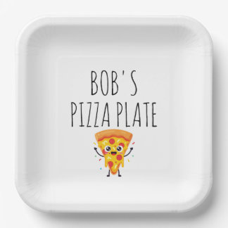 Persoonlijke pizzabord papieren bordje