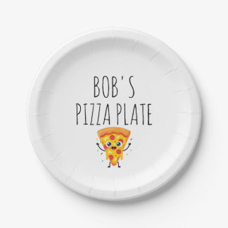 Persoonlijke pizzabord papieren bordje