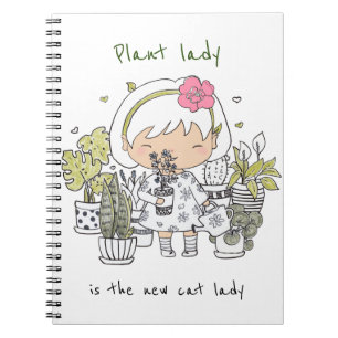 Persoonlijke/Plant Lady Quote Notitieboek