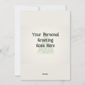 Persoonlijke platte sneeuwmannen kerstkaart (Achterkant)