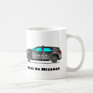 Persoonlijke politieauto mok, cadeau voor politiea koffiemok