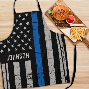 Persoonlijke politiefunctionaris Thin Blue Line Schort
