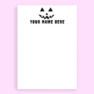 Persoonlijke Pompoen Halloween Je Naam Briefpapier