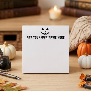 Persoonlijke Pompoen Halloween Je Naam Post-it® Notes
