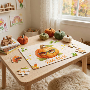 Persoonlijke Pompoen Kinderen Legpuzzel Geschenk