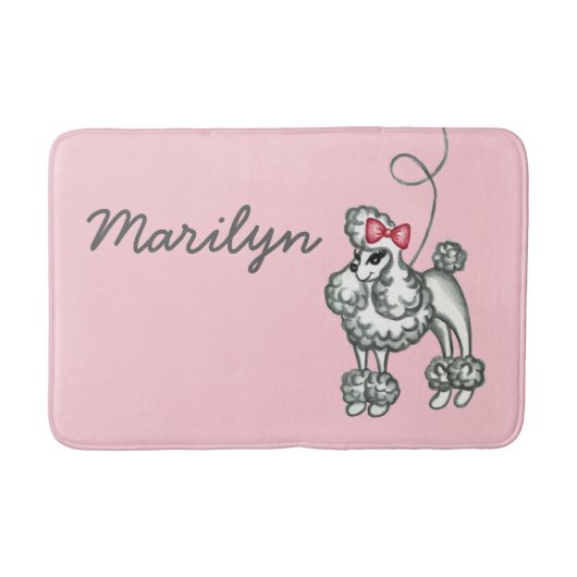 Persoonlijke Poodle Badmat (Voorkant)