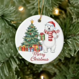 Persoonlijke Poolbeer Kerstmis Ornament