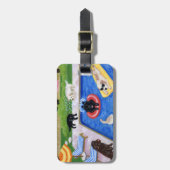 Persoonlijke pools bagagelabel (Voorkant verticaal)