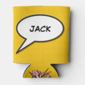 Persoonlijke Pop Art Comic Speechballon Blikjeskoeler (Voorkant)