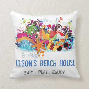 Persoonlijke Pop Art Retro Summer Beach Kussens