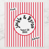 Persoonlijke Popcorn Thema Wijn Etiket (Enkel label)