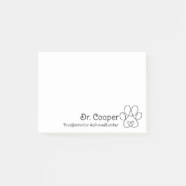 Persoonlijke Post-it-notities voor dierenartsen Post-it® Notes