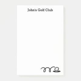 Persoonlijke Post-it® notities voor golfclub Notes