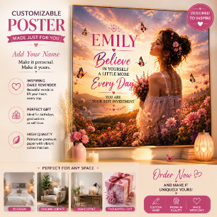 Persoonlijke Poster, Inspirerend voor Vrouwen Poster