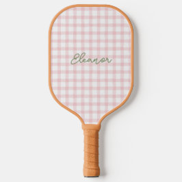 Persoonlijke Preppy Gingham Pickleball Paddle