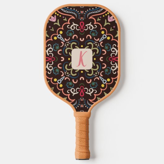 Persoonlijke Preppy Retro Pickleball Paddle (Voorkant)