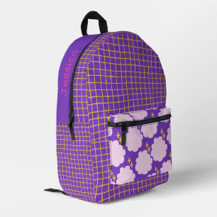 Persoonlijke pret kleuren print gesneden naaizak bedrukte rugzak