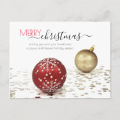 Persoonlijke pretkerst Dank u Briefkaart (Voorkant)