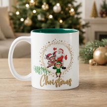 Persoonlijke Prettig Kerstmis Kerstman en Elfen