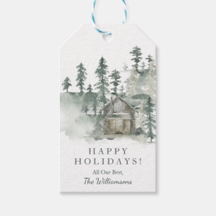 Persoonlijke Prettige Feestdagen Rustieke Houten H Cadeaulabel