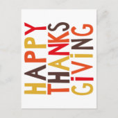 Persoonlijke Prettige Thanksgiving! Briefkaart (Voorkant)