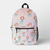 Persoonlijke prinses bedrukte rugzak (Voorkant)