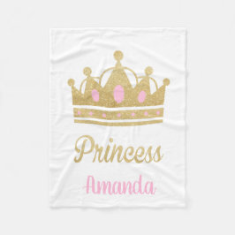 Persoonlijke prinses Fleece Blanket Deken